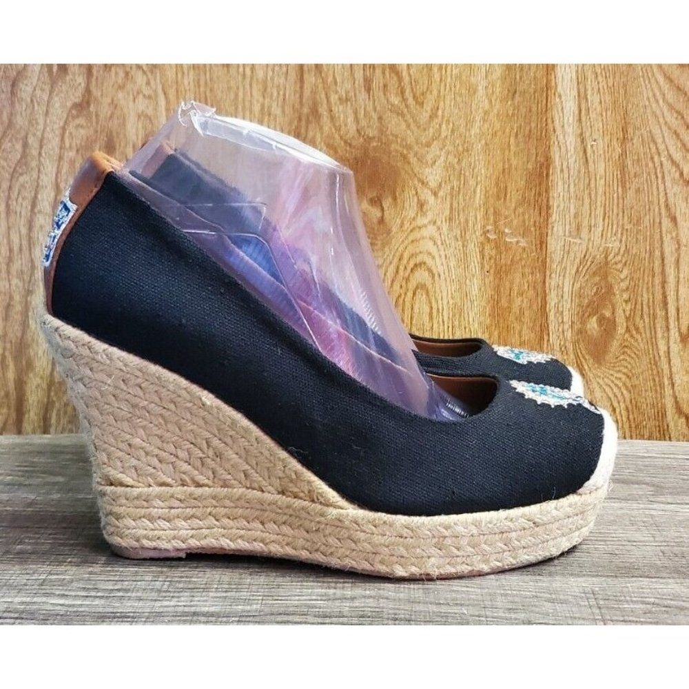 Womens Wedge Espadrilles Heels  Size 10 (40) NFL‎ Miami Dolphins